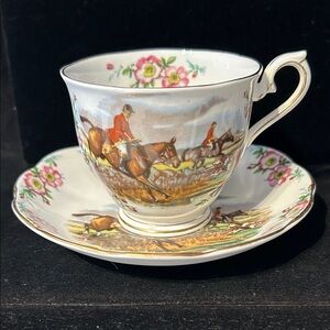 Royal Albert “Jonh Pee Tradition British Songs Pattern Cup and Saucer Pristine